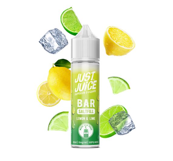 Just Juice Bar Saltfill - Lemon & Lime - 40/60ml Liquid (Shortfill)