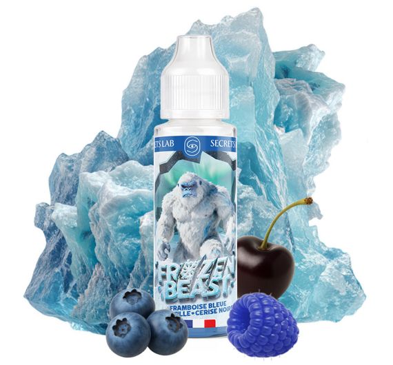 Secrets Lab Frozen Beast - Framboise bleue, Myrtille, Cerise noire - 50/70ml Liquid (Shortfill)