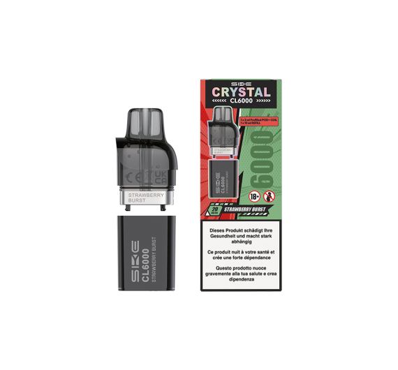 SKE Crystal CL6000 - NS20mg - Kartuschen Strawberry Burst