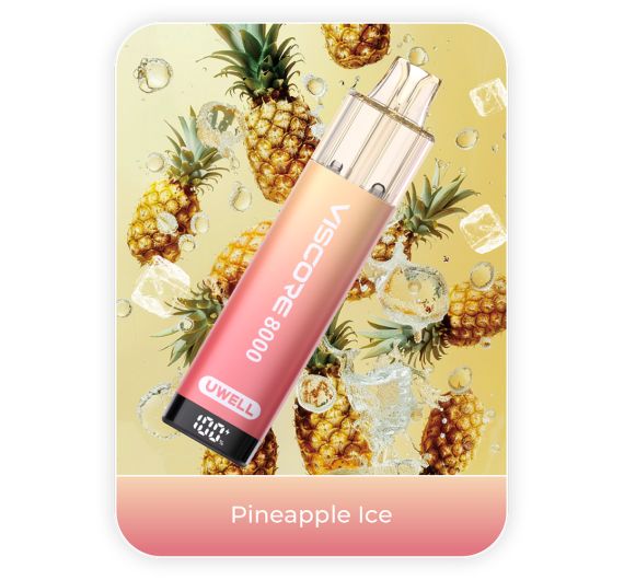 Uwell Viscore 8000 - NS20mg - Hybrid System Pineapple Ice Uwell Viscore 8000 - NS20mg - Hybrid System Pineapple Ice