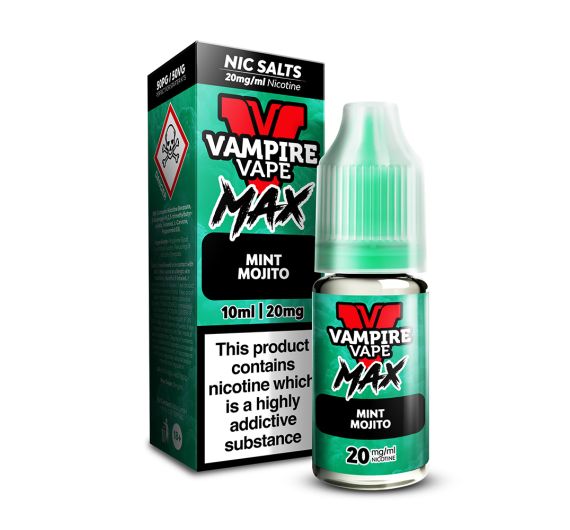 Vampire Vape MAX - Mint Mojito - 10ml Liquid (Nik-Salz)
