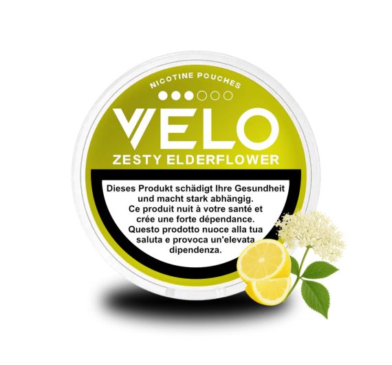 VELO - Zesty Elderflower - Nicotine Pouches - 14.3mg