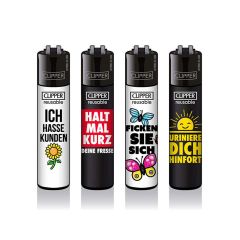 Clipper - Feuerzeuge SLOGAN #39 - Assortiert Clipper - Feuerzeuge SLOGAN #39 - Assortiert