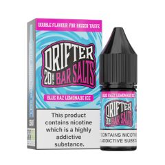 Drifter Bar Salts - Blue Razz Lemonade Ice - 10ml Liquid (Nik-Salz) Drifter Bar Salts - Blue Razz Lemonade Ice - 10ml Liquid (Nik-Salz)