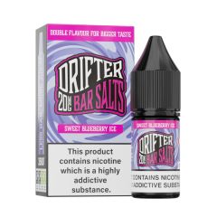 Drifter Bar Salts - Sweet Blueberry Ice - 10ml Liquid (Nik-Salz) Drifter Bar Salts - Sweet Blueberry Ice - 10ml Liquid (Nik-Salz)