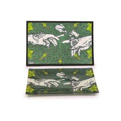 Puff Puff Pass It - Matte und Glastablett - Grün Puff Puff Pass It - Matte und Glastablett - Grün