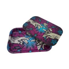 Puff Puff Pass It - Mischschale - Metalltablett mit Deckel - Pink Puff Puff Pass It - Mischschale - Metalltablett mit Deckel - Pink