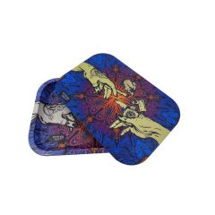 Puff Puff Pass It - Mischschale - Metalltablett mit Deckel - Blau Puff Puff Pass It - Mischschale - Metalltablett mit Deckel - Blau