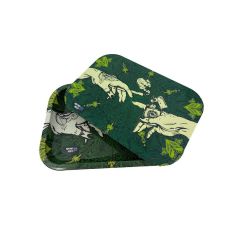 Puff Puff Pass It - Mischschale - Metalltablett mit Deckel - Grün Puff Puff Pass It - Mischschale - Metalltablett mit Deckel - Grün