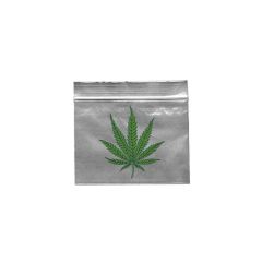 Schnellverschlussbeutel Klar Hanfblatt 40x60mm 100Stk Schnellverschlussbeutel Klar Hanfblatt 40x60mm 100Stk