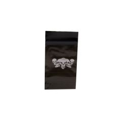 Schnellverschlussbeutel Schwarz Skull 40x60mm 100Stk Schnellverschlussbeutel Schwarz Skull 40x60mm 100Stk