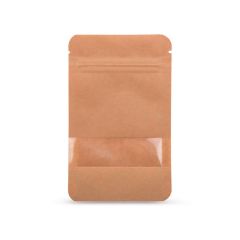 Standbodenbeutel Kraftpapier mit Fenster für 250ml Standbodenbeutel Kraftpapier mit Fenster für 250ml