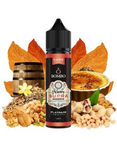Bombo Platinum Tobaccos - Nutty Supra Reserve - 10/60ml Longfill Aroma Bombo Platinum Tobaccos - Nutty Supra Reserve - 10/60ml Longfill Aroma
