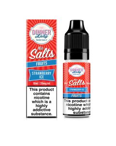 Dinner Lady Fruits - Strawberry Ice - 10ml Liquid (Nik-Salz) Dinner Lady Fruits - Strawberry Ice - 10ml Liquid (Nik-Salz)