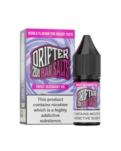 Drifter Bar Salts - Sweet Blueberry Ice - 10ml Liquid (Nik-Salz) Drifter Bar Salts - Sweet Blueberry Ice - 10ml Liquid (Nik-Salz)