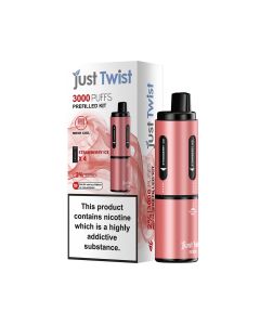 Just Twist 3000 - NS20mg - Hybrid System Red Battery - Strawberry Ice Just Twist 3000 - NS20mg - Hybrid System Red Battery - Strawberry Ice