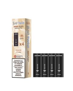 Just Twist 3000 - NS20mg - Kartuschen Cola Ice Just Twist 3000 - NS20mg - Kartuschen Cola Ice