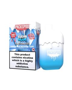 PackSpod 600 Einweg Vape Pen Clear Blue