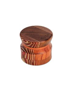 Black Leaf - 4-teilig Alu/Holz Braun - Grinder Black Leaf - 4-teilig Alu/Holz Braun - Grinder