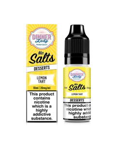 Dinner Lady DESSERTS - Lemon Tart - 10ml Liquid (Nik-Salz) NEW! Dinner Lady DESSERTS - Lemon Tart - 10ml Liquid (Nik-Salz) NEW!