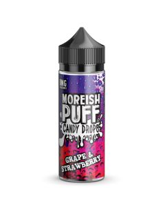 Moreish Puff Candy - Grape & Strawberry - 100/120ml Liquid (Shortfill) Moreish Puff Candy - Grape & Strawberry - 100/120ml Liquid (Shortfill)