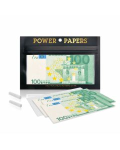 Power Papers 100 Euro - Super King Size Papers + Tips Box Power Papers 100 Euro - Super King Size Papers + Tips Box