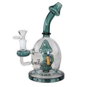 Black Leaf - Glas Bubbler - Pilz Lochdiffusor Black Leaf - Glas Bubbler - Pilz Lochdiffusor