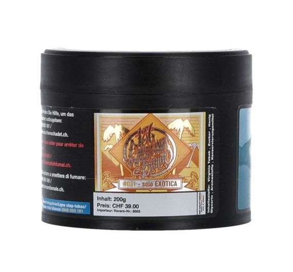 187 Strassenbande #31 - Solo Exotica - 200g - Shisha Tabak 187 Strassenbande #31 - Solo Exotica - 200g - Shisha Tabak
