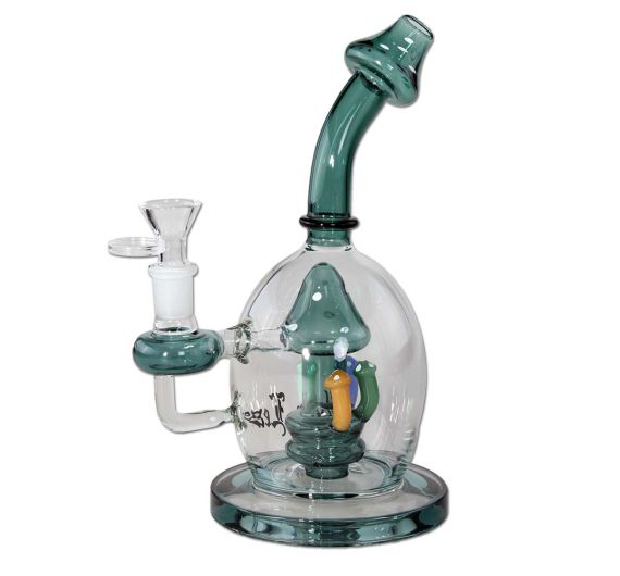 Black Leaf - Glas Bubbler - Pilz Lochdiffusor