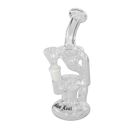 Black Leaf - Glas Bubbler - Recycle