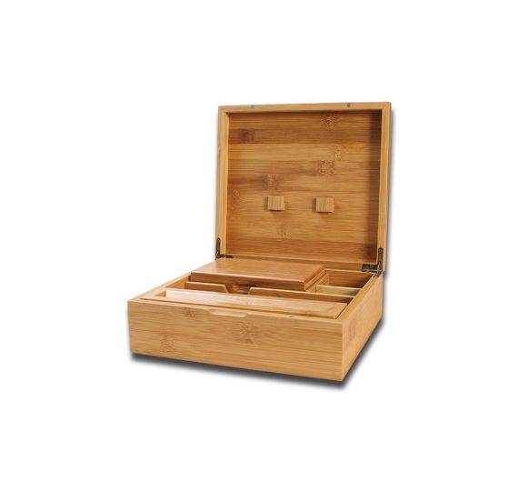 Black Leaf - Stoner Box aus Bambus hell