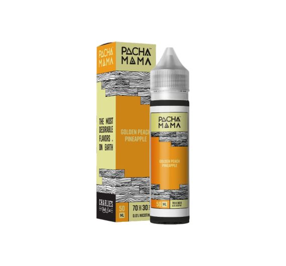 Charlies Chalk Dust Pacha Mama - Golden Peach Pineapple - 50/60ml Liquid (Shortfill)