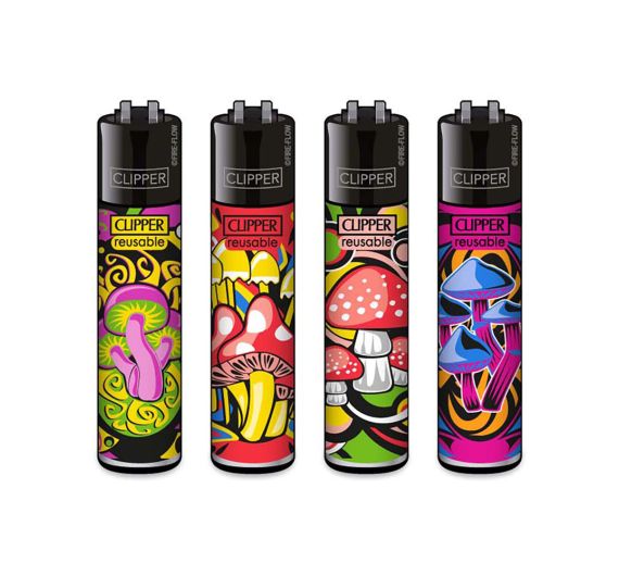 Clipper - Feuerzeuge MUSHROOM - Assortiert
