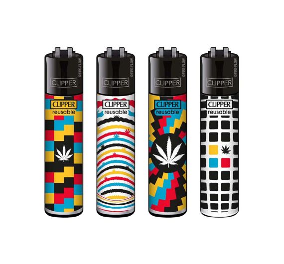 Clipper - Feuerzeuge OPTICAL WEED - Assortiert Clipper - Feuerzeuge OPTICAL WEED - Assortiert