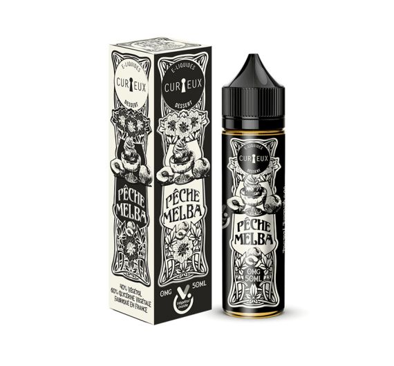 Curieux Dessert - Pêche Melba - 50/60ml Liquid (Shortfill) Curieux Dessert - Pêche Melba - 50/60ml Liquid (Shortfill)
