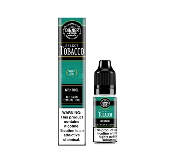 Dinner Lady Select Tobacco - Menthol - 10ml Liquid (Nik-Salz)