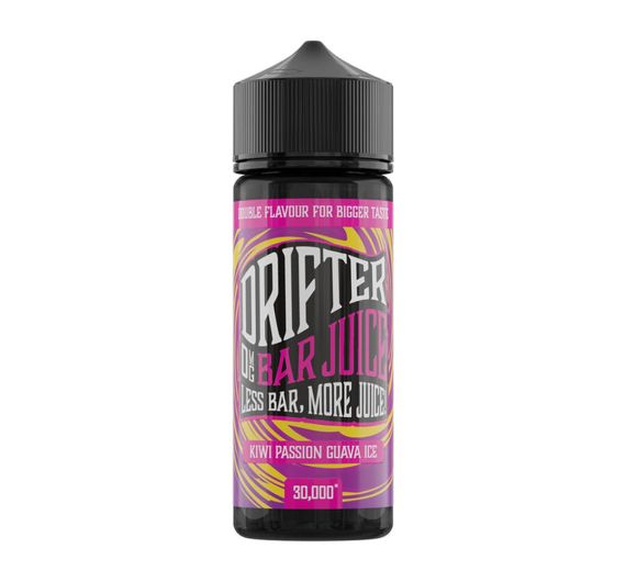 Drifter Bar Juice - Kiwi Passionfruit Guava Ice - 100/120ml Liquid (Shortfill)