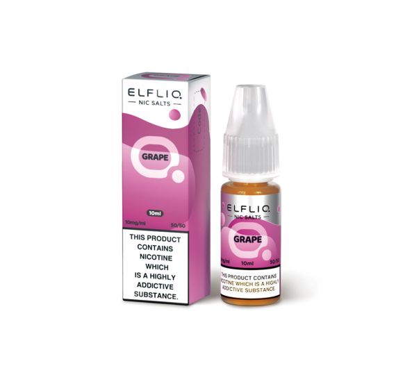 ElfBar Elfliq - Grape - 10ml Liquid (Nik-Salz)