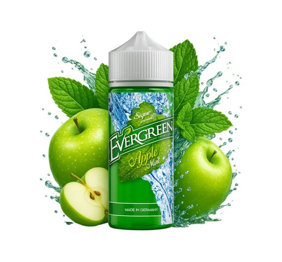Evergreen - Apple Mint - 8/120ml Liquid (Longfill) Evergreen - Apple Mint - 8/120ml Liquid (Longfill)