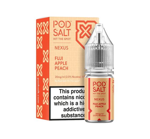 Pod Salt Nexus - Fuji Apple Peach - 10ml Liquid (Nik-Salz)