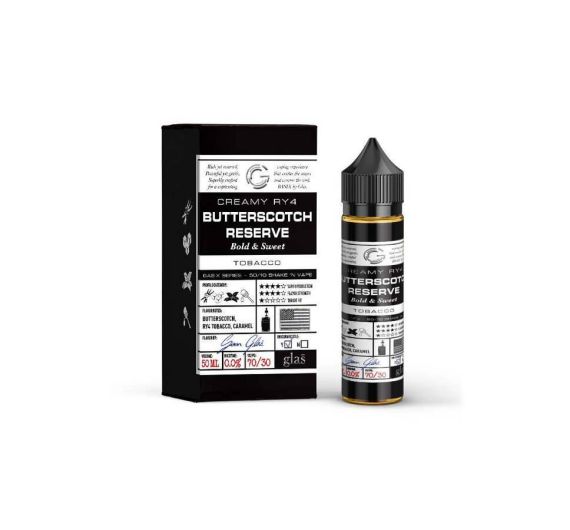 Glas Basix - Butterscotch Reserve - 50/60ml Liquid (Shortfill)