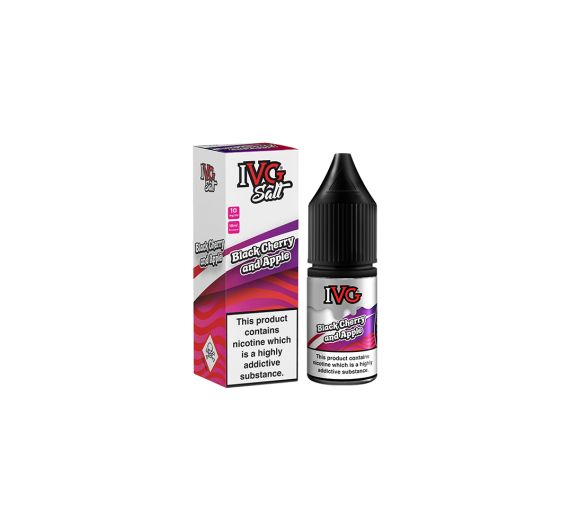 IVG Salt - Black Cherry and Apple - 10ml Liquid (Nik-Salz) IVG Salt - Black Cherry and Apple - 10ml Liquid (Nik-Salz)