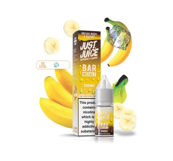 Just Juice Bar - Banana - 10ml Liquid (Nik-Salz) Just Juice Bar - Banana - 10ml Liquid (Nik-Salz)