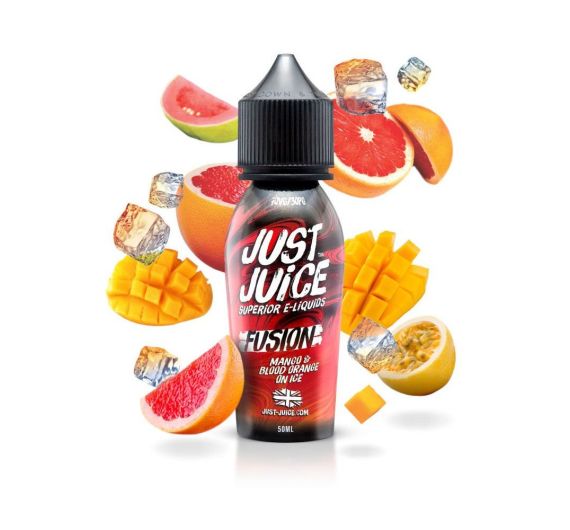 Just Juice Fusion - Mango & Blood Orange on ICE - 50/60ml Liquid (Shortfill)