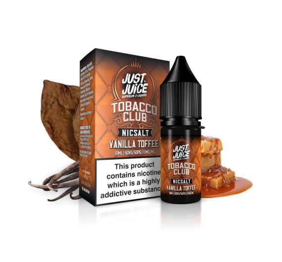 Just Juice Tobacco - Vanilla Toffee - 10ml Liquid (Nik-Salz)