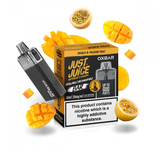 Just Juice - X Oxbar RRB - Mango & Passionfruit - Hybrid System (6000 Puff)