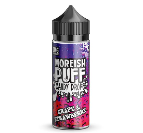 Moreish Puff Candy - Grape & Strawberry - 100/120ml Liquid (Shortfill)