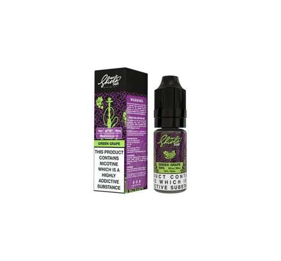 Nasty Juice Shisha - Green Grape - 10ml Liquid (Nik-Salz)