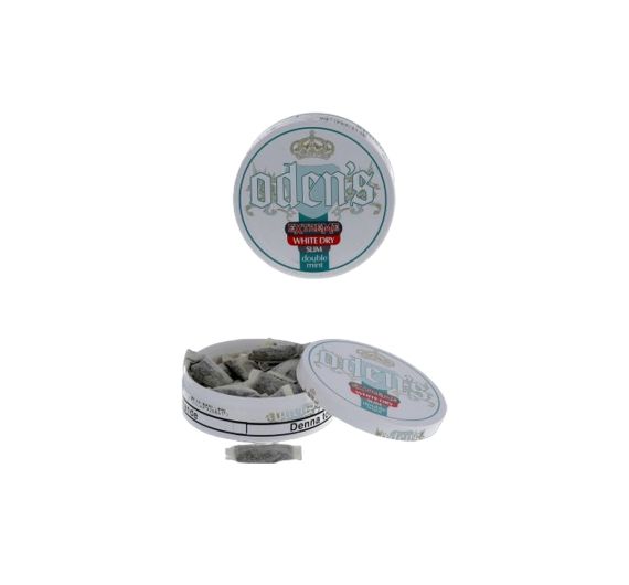 Oden's Double Mint Extreme White Dry Slim 13g Snus