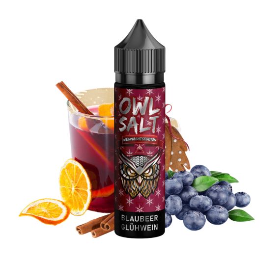 OWL Salt - Blaubeer Glühwein - 10/60ml Longfill Aroma OWL Salt - Blaubeer Glühwein - 10/60ml Longfill Aroma